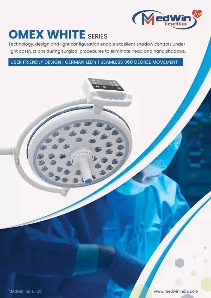 New Operating Room OR Light Single Dome Satellite 48 LED's Shadowless OT Light *