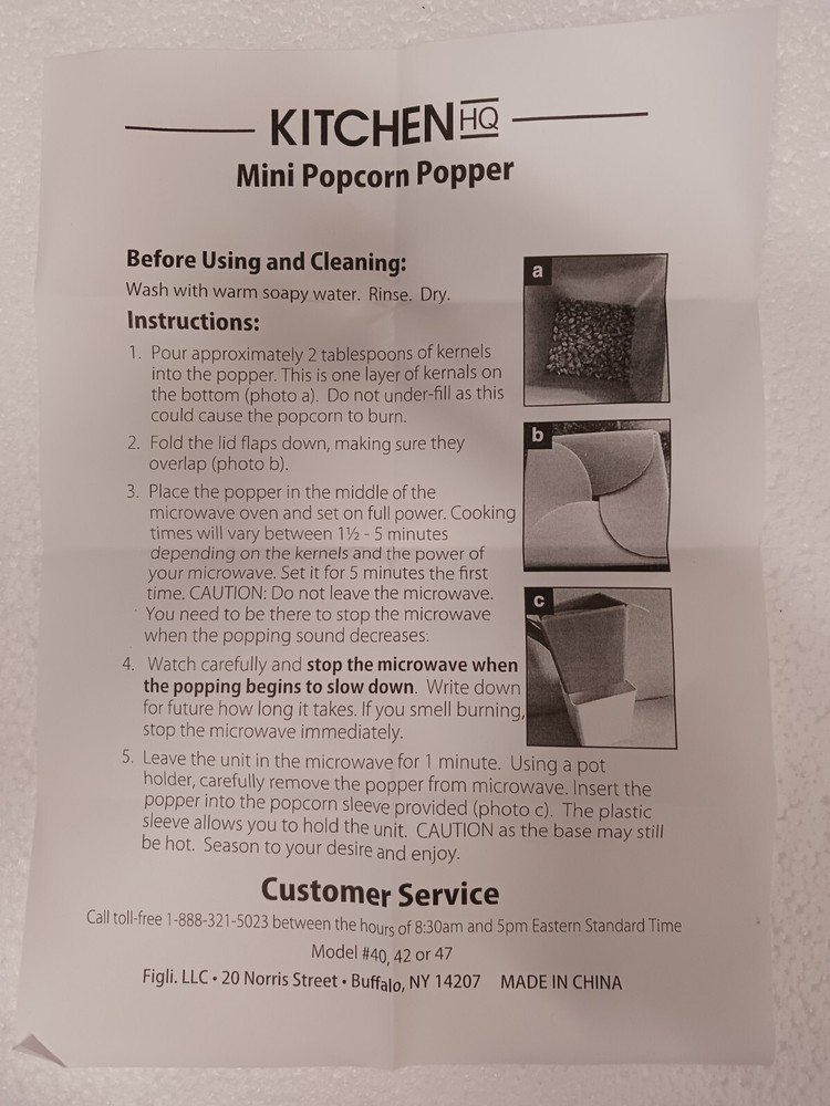 Kitchen HQ 2pack Mini Popcorn Poppers with Gift Boxes Open Box