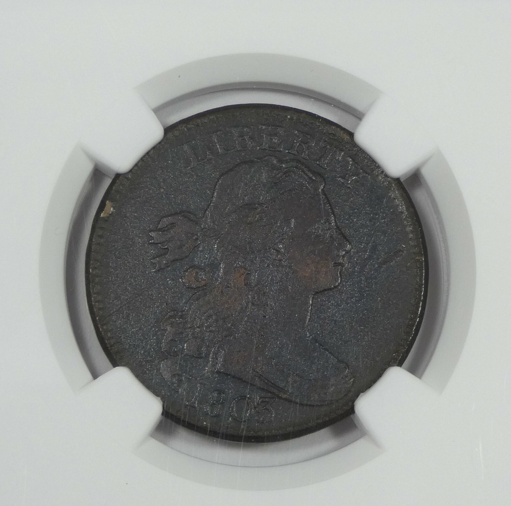 NGC Authentic 1803 Draped Bust Large Cent VF Details 1c
