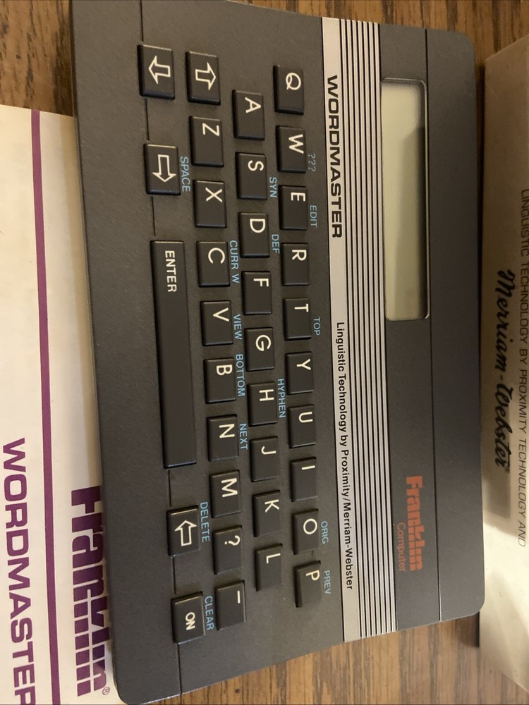 1988 Wordmaster WM-1000 Franklin Computer Linguistic Technology Not Tested