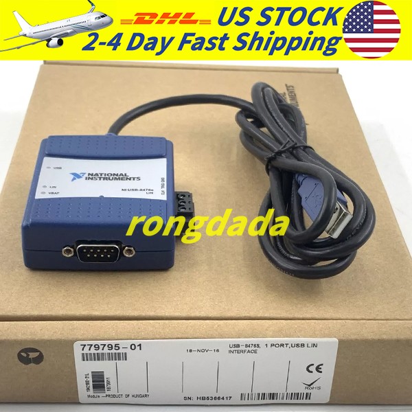 NI USB-8476s National Instruments LIN Interface Device 194210D-21L