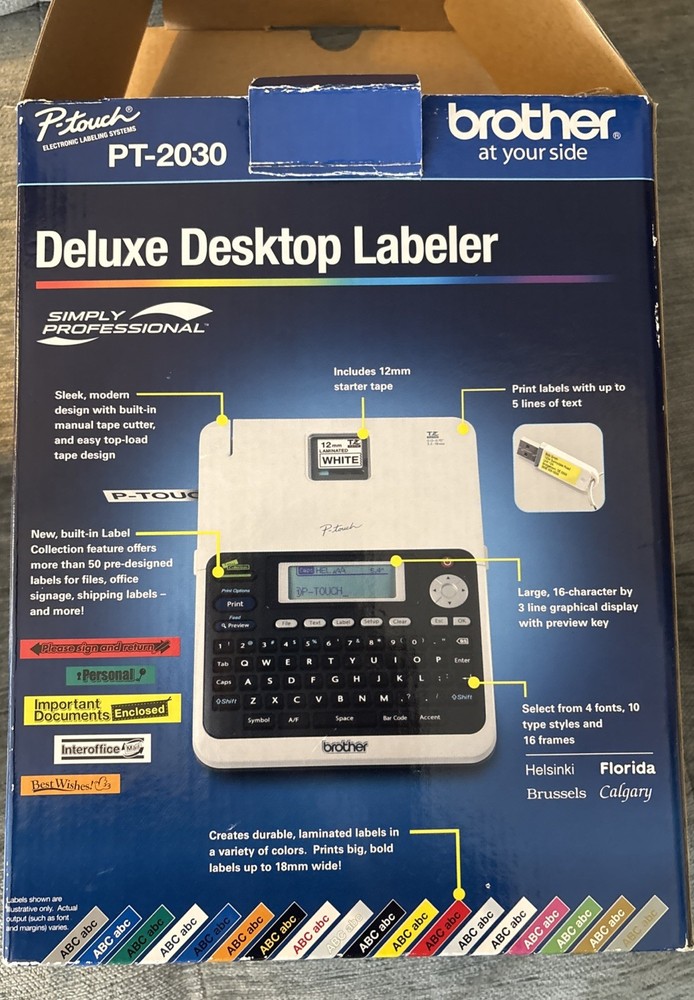 Brother PT-2030 Label Thermal Printer