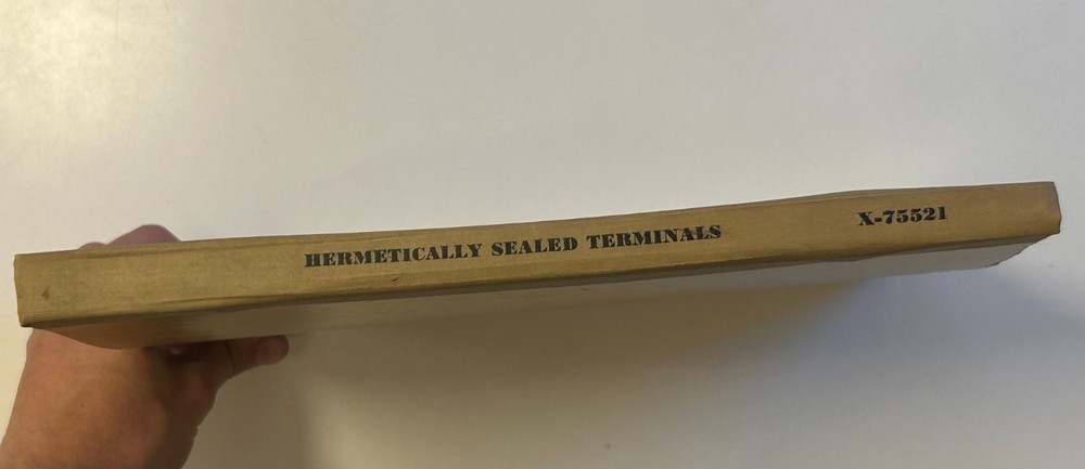 Bell Telephone Laboratories Hermetically Sealed Terminals Reference 1961 Booket