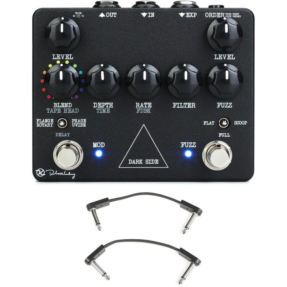 Keeley Dark Side Workstation Multi-effects Pedal with EBS Patch Cables