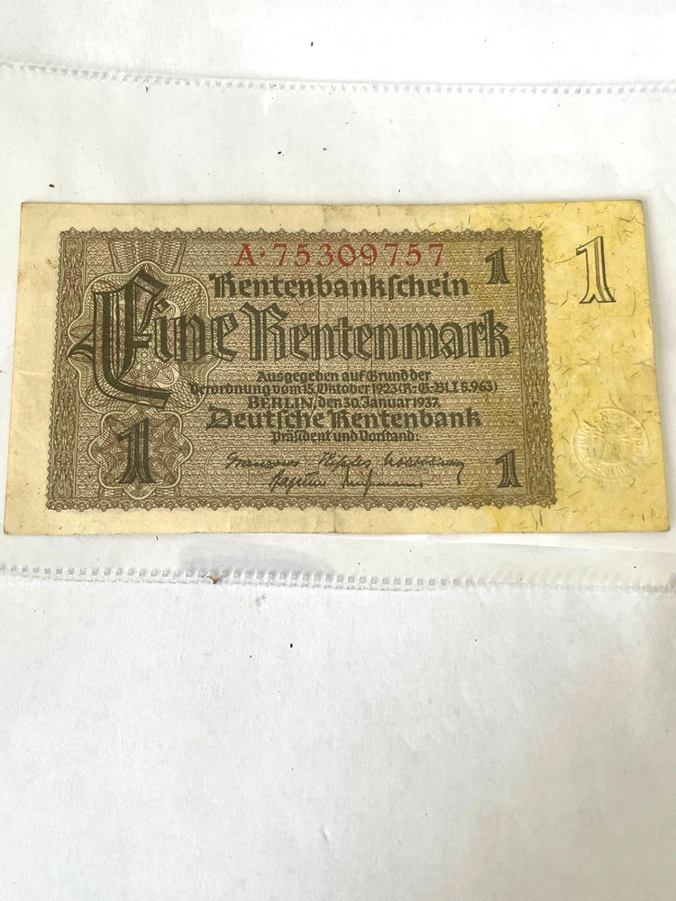 GERMAN BANK NOTES 1924 / 1923 / 1937 ( 3 Notes )