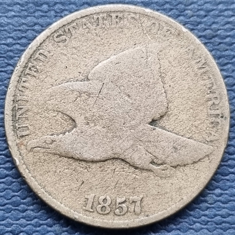 1857 Flying Eagle Cent 1c Circulated #70364