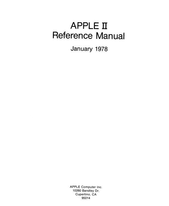 Apple-2 Reference Manual PDF Copy 4G USB Stick
