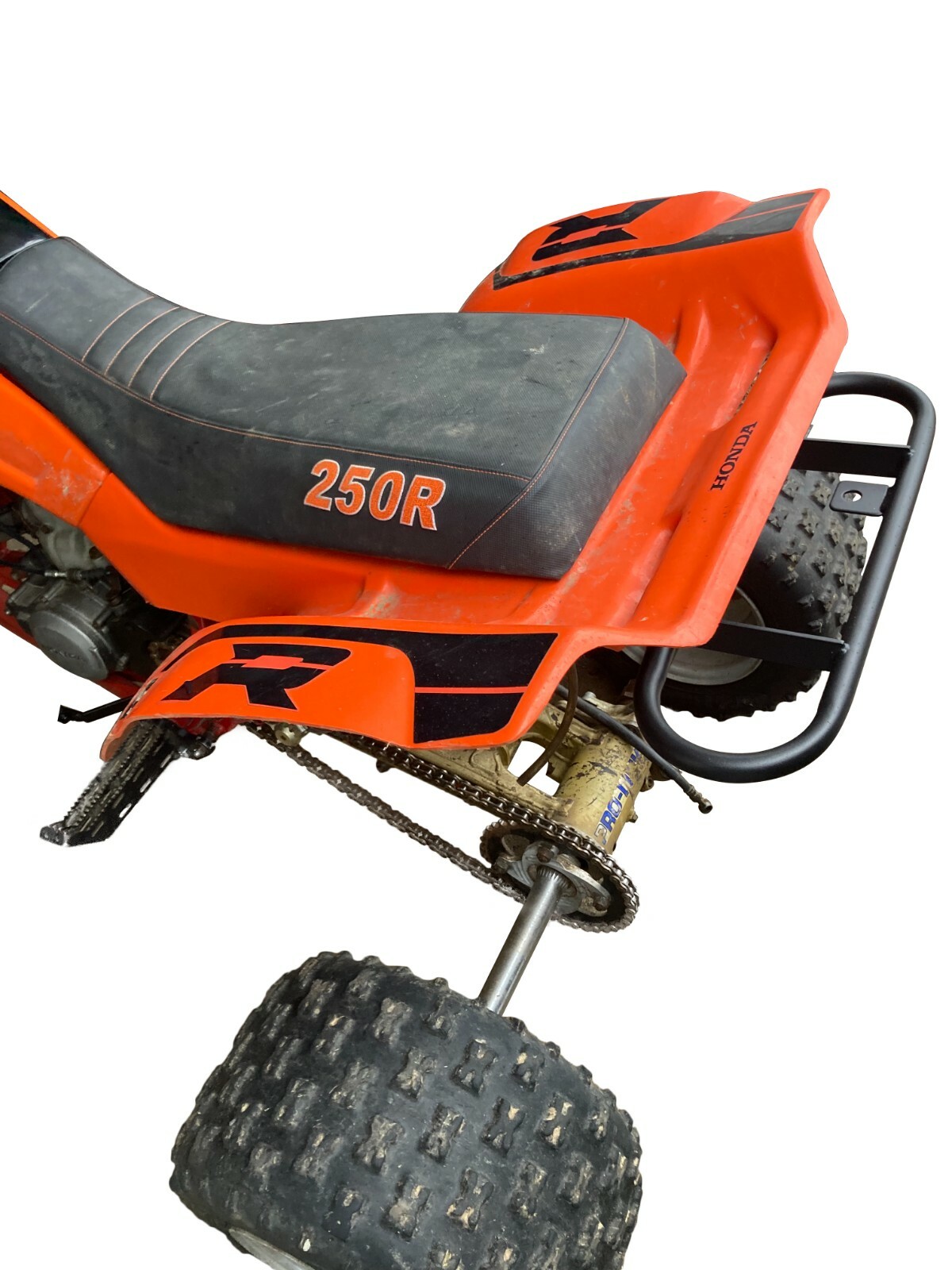 Rear Wide Grab Bar Bracket Bumper For 2006-2019 Honda TRX250EX TRX250X ATV Black