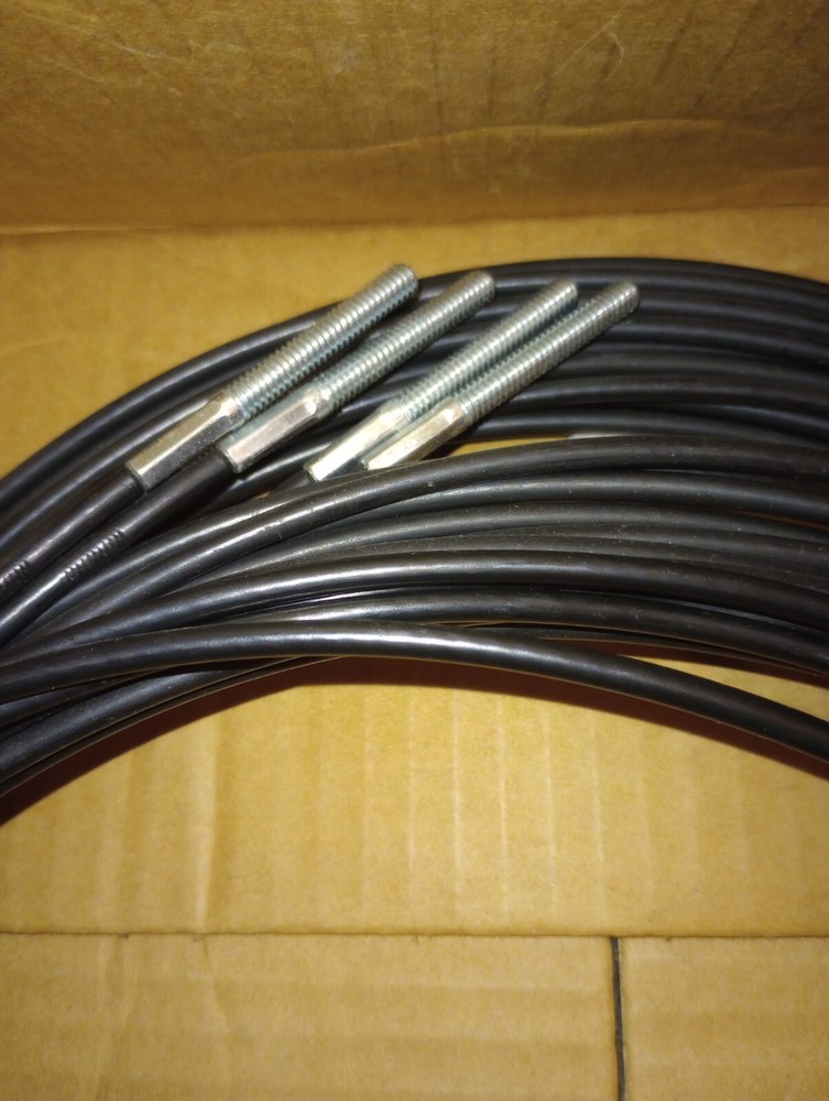 NEW 11 PCS CABLE MFG & ASSEMBLY 09-8001 BLACK WEIGHT STACK CABLES