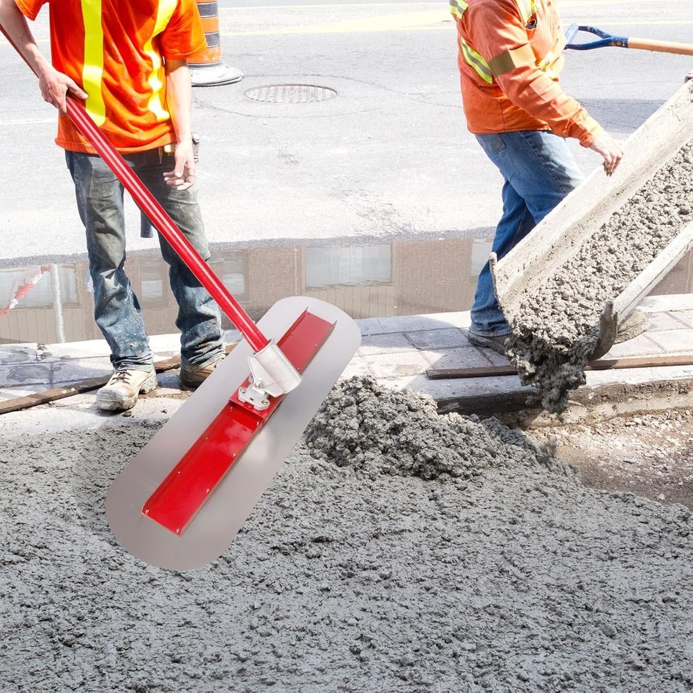 Concrete Float, 48 x 12 Round End Concrete Float Tool Stainless Steel Bull