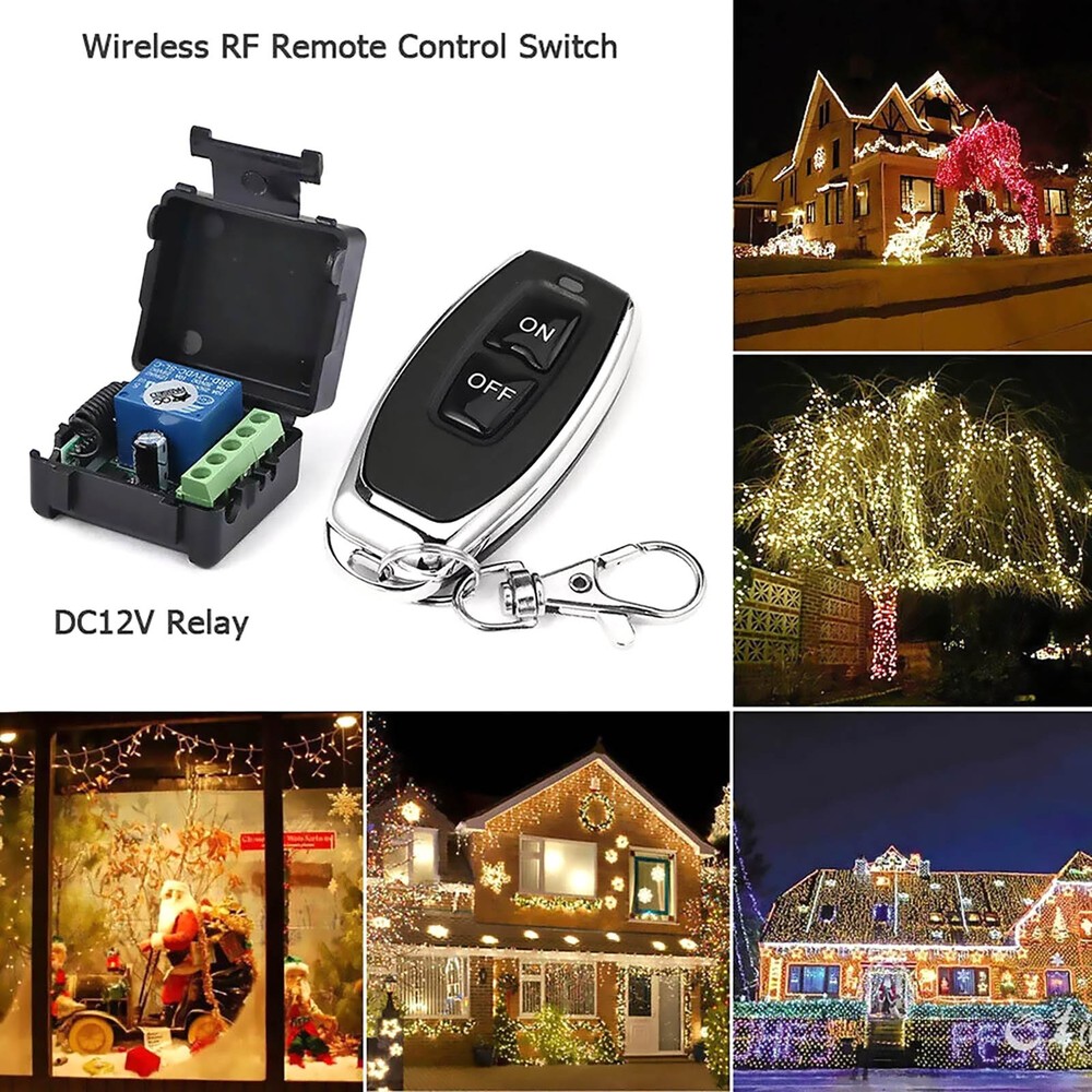 12V Channel Wireless Remote Control Relay Switch RF Transmitter Receiver
