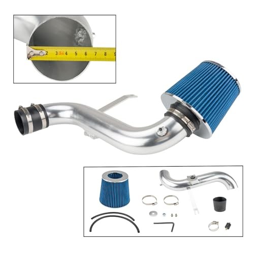 High Performance Aluminum Cold Air Intake System Kit with Filter for 2001
