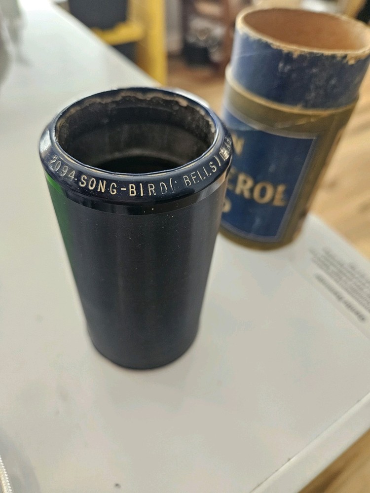 Antique Edison Blue Amberol Record Cylinder