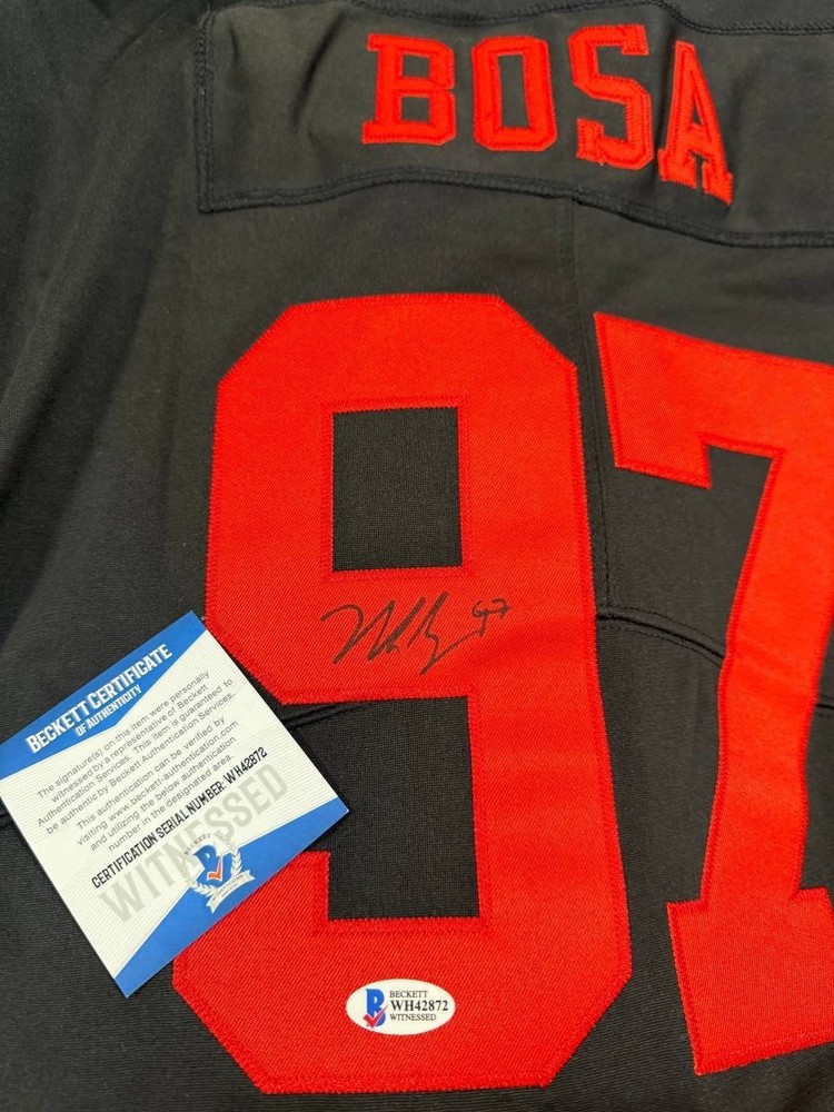 Nick Bosa Signed Autographed Jersey Size M BAS COA