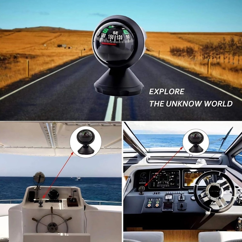 Car Compass, Night Vision Electronic Digital Compass, Direction Guidance for ...