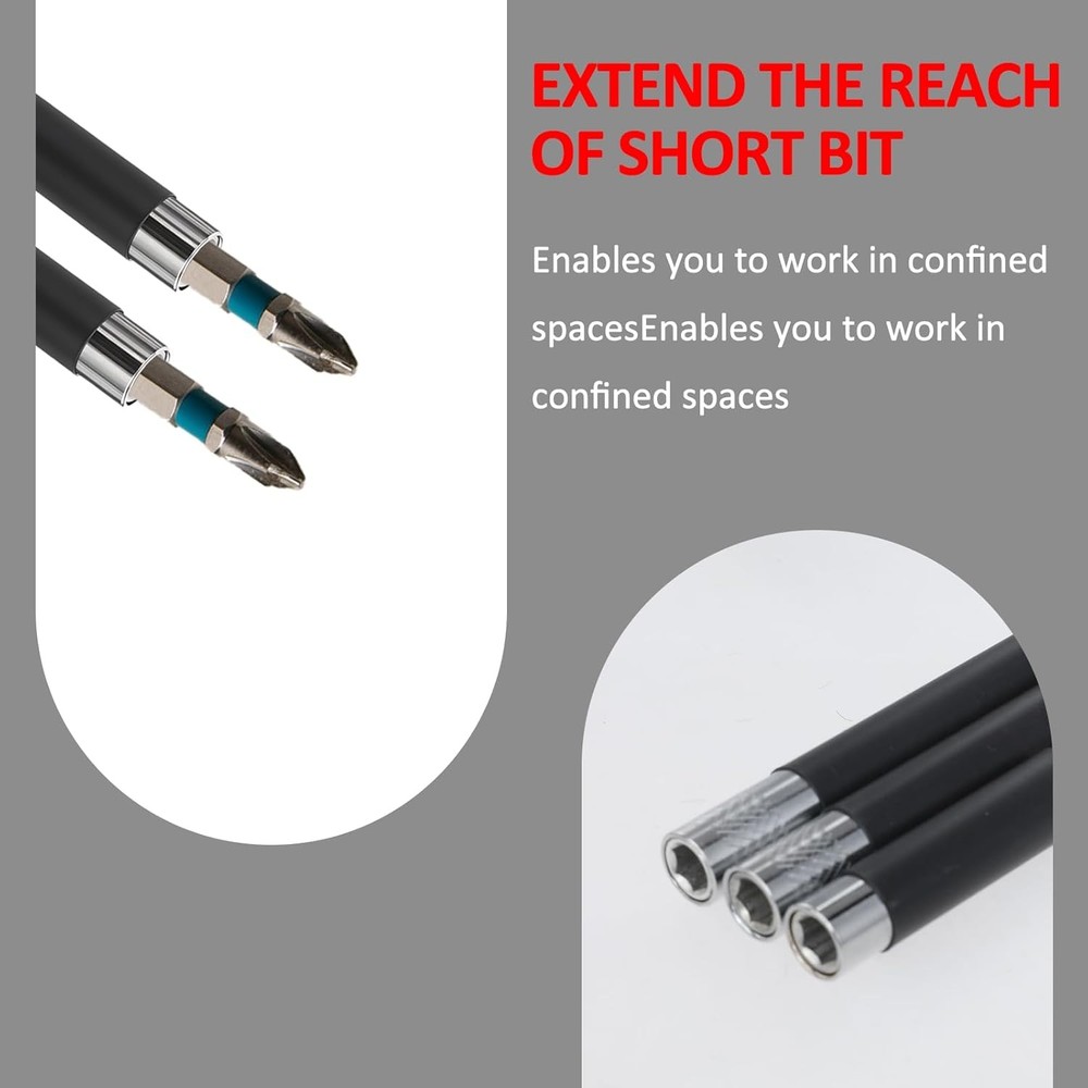 3pcs Magnetic Screw Drive Guide Drill Bit Tip Holder, Quick Release Screwdriver