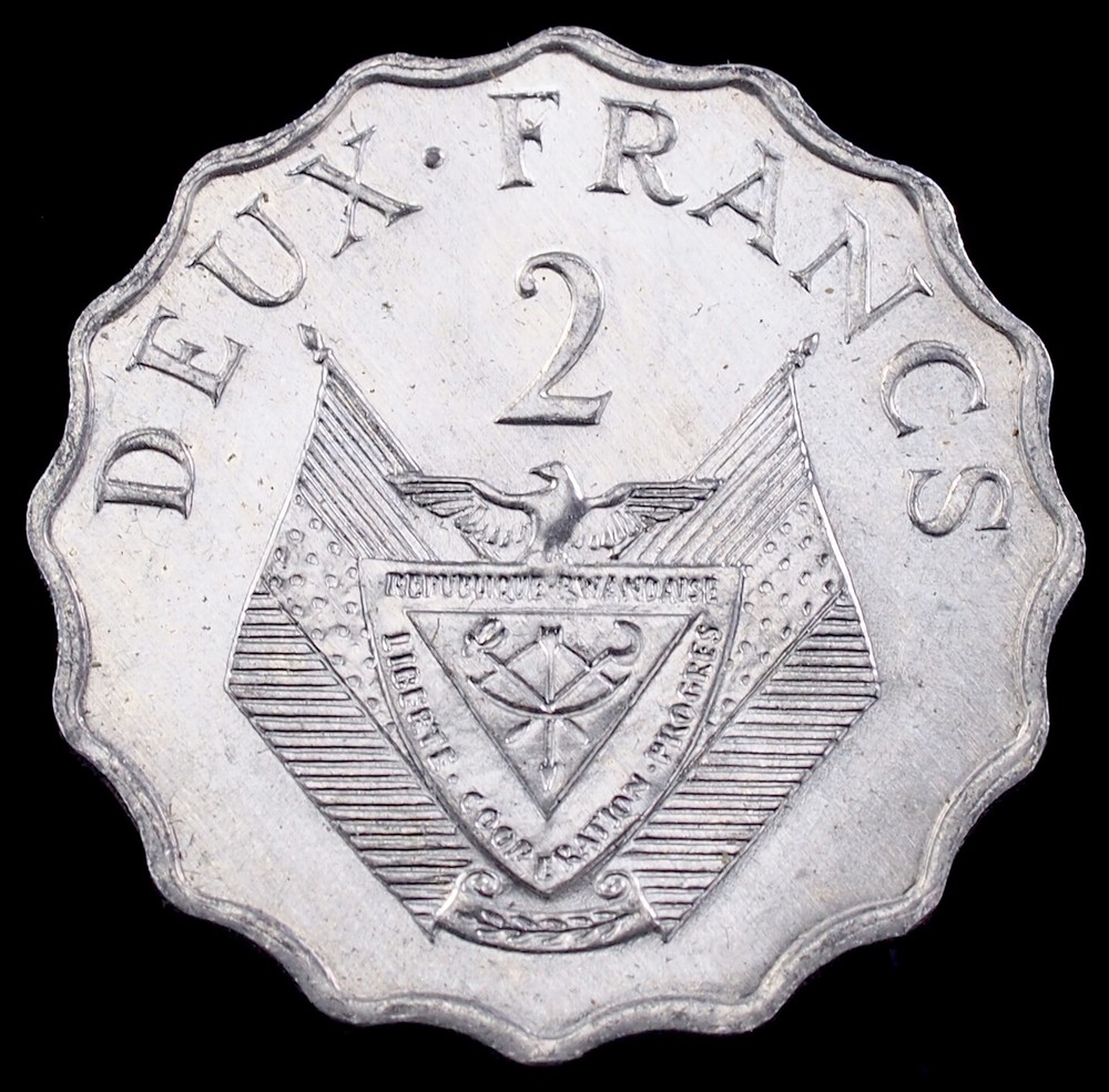 Rwanda 2 Francs 1970 (GLIU-005B)