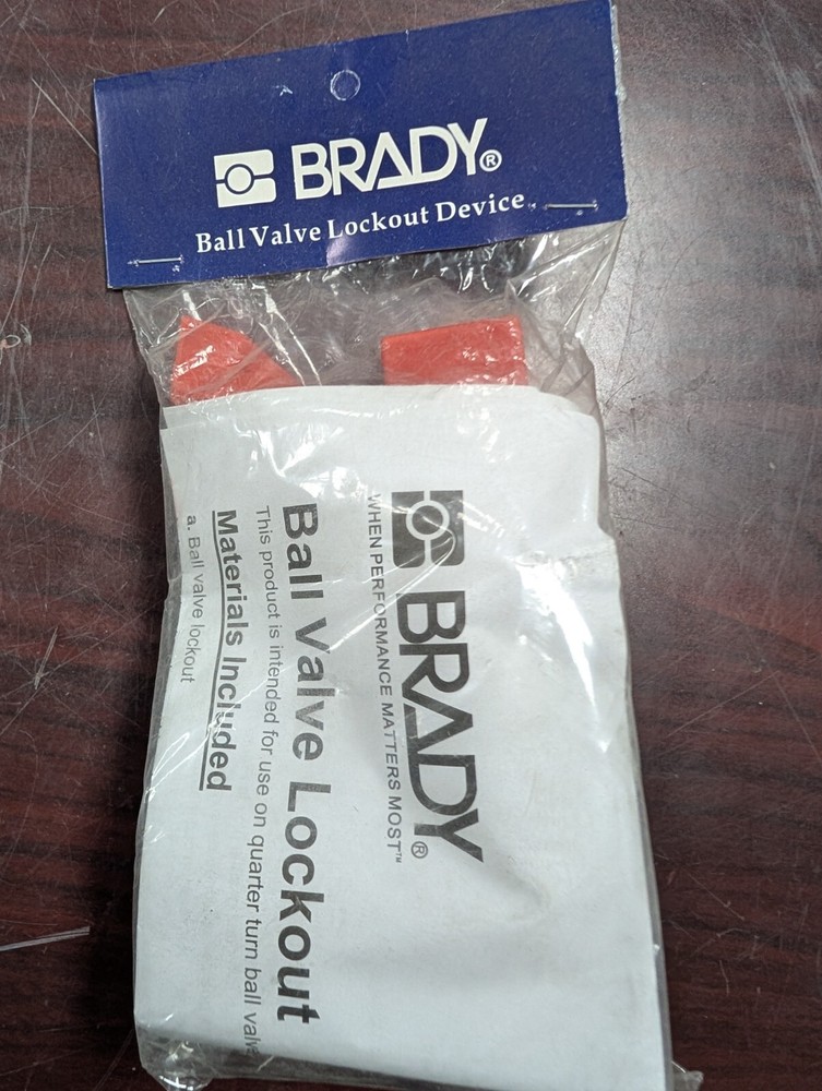 🤪 (3x) BRADY BALL VALVE LOCKOUT 65666