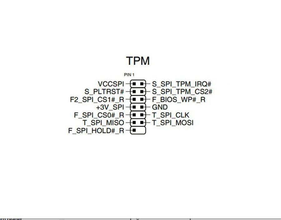 TPM 2.0 Security Module Trusted Platform Module For ASUS 14 Pin SPI Windows 11