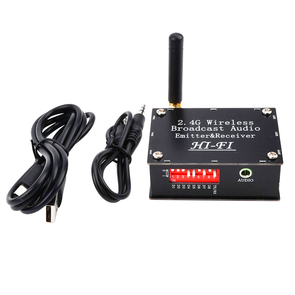 DC 3.5-5V 2.4G Wireless Audio Transceiver Transmitter Receiver with Type C Port