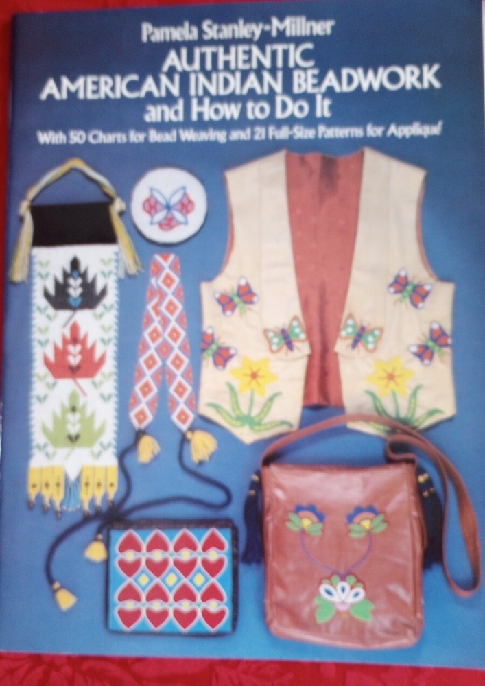 Authentic American Indian Beadwork & How to Do It book~50 Charts~21 Patterns