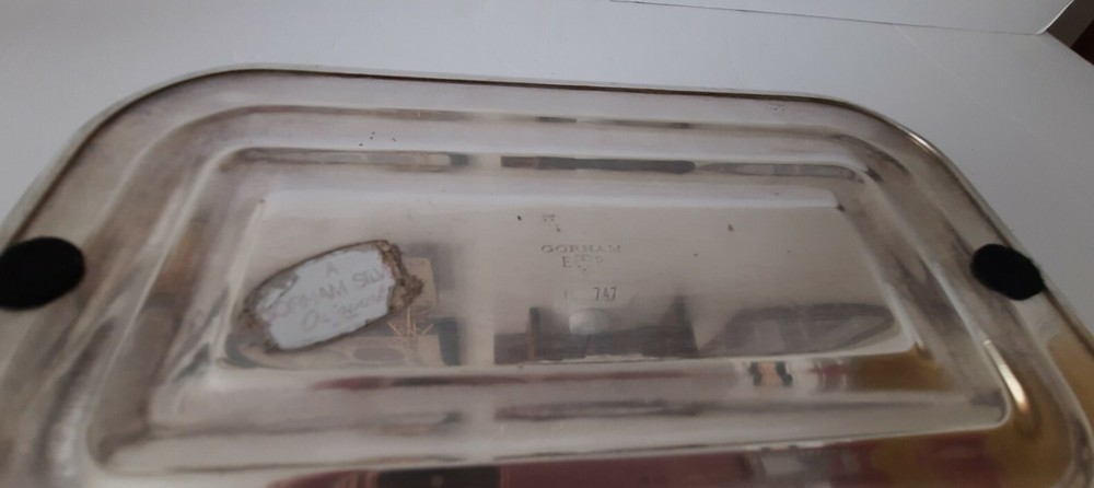 Vintage 11.75 Silver-plate Rectangle Wire Bread Fruit Basket Table Serve Décor