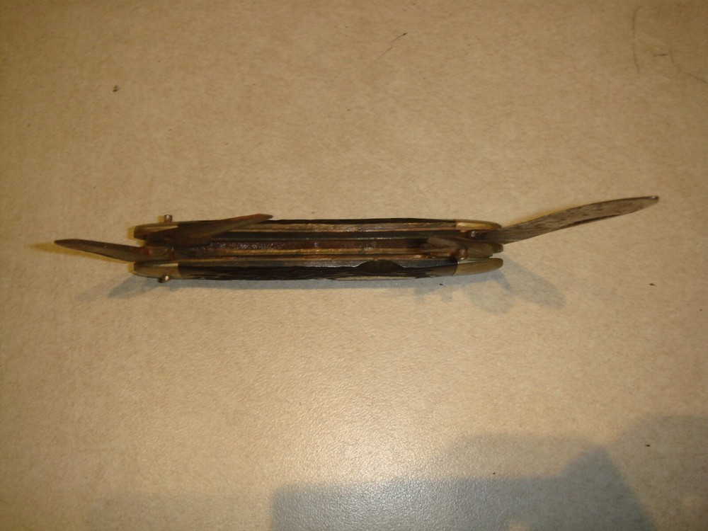 VINTAGE KABAR FOUR BLADE SCOUT KNIFE
