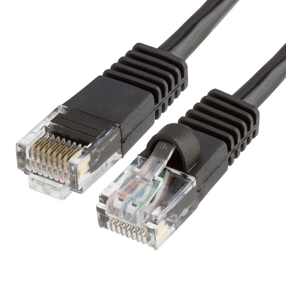 Ethernet Network Patch Cat5E Cable (25ft) - Black