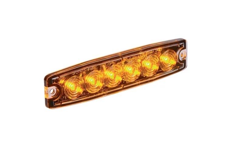 Narva 85214A High Powered Low Profile LED Warning Light (Amber)
