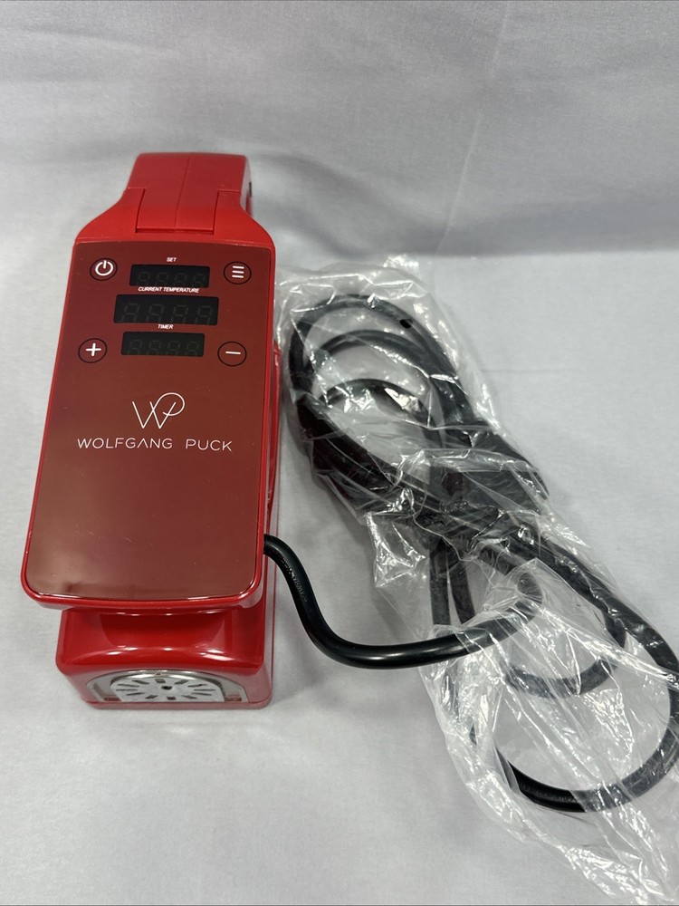 Wolfgang Puck Compact Clip ‎️‍‎️‍Sous Vide Precision Cooker Inversion Red