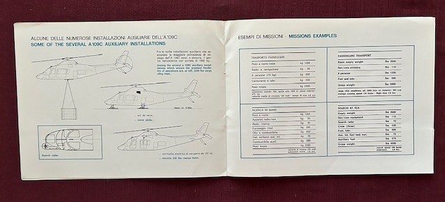 Agusta 109C 1975 Brochure