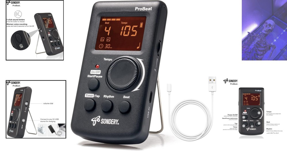 Multifunctional Digital Metronome with Timer and Vocal Sounds for Practice