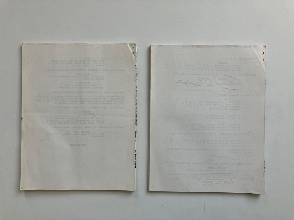 X-MEN AUTHENTIC 1st DRAFT SCRIPTS 'PHALANX COVENANT' Pts 1 & 2 + STUDIO TOPSHEET