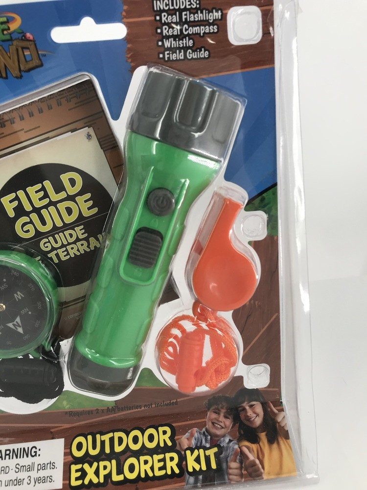 Nature Bound Outdoor Explorer Kit with Flashlight, Compass, Whistle, and Guide