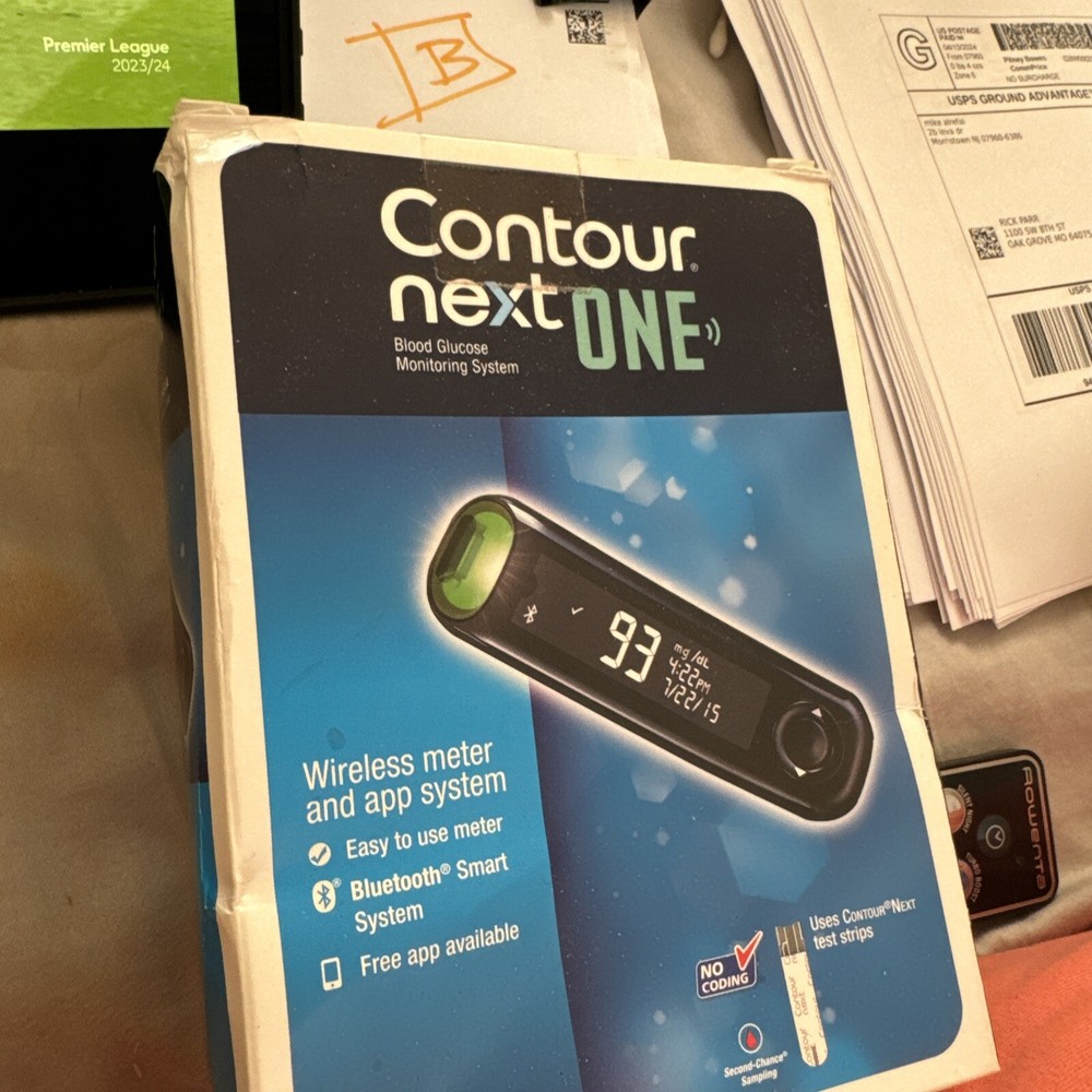 Contour Next One Bluetooth Glucose Wireless Meter 10 Test Strips/Lancets
