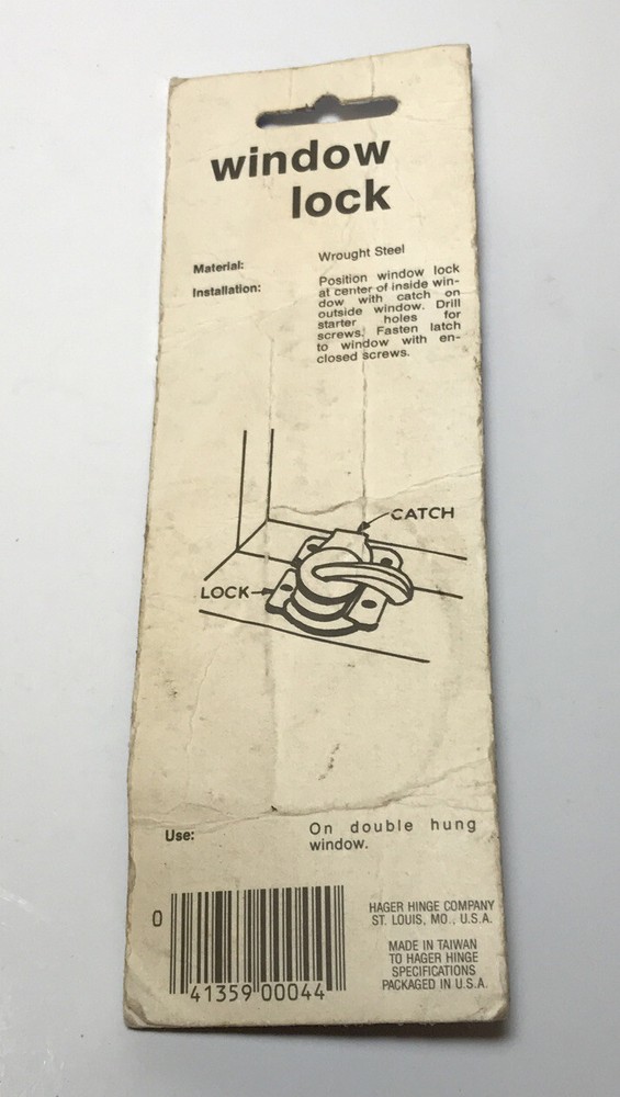 Hager CD1484 Brass Window Lock US3