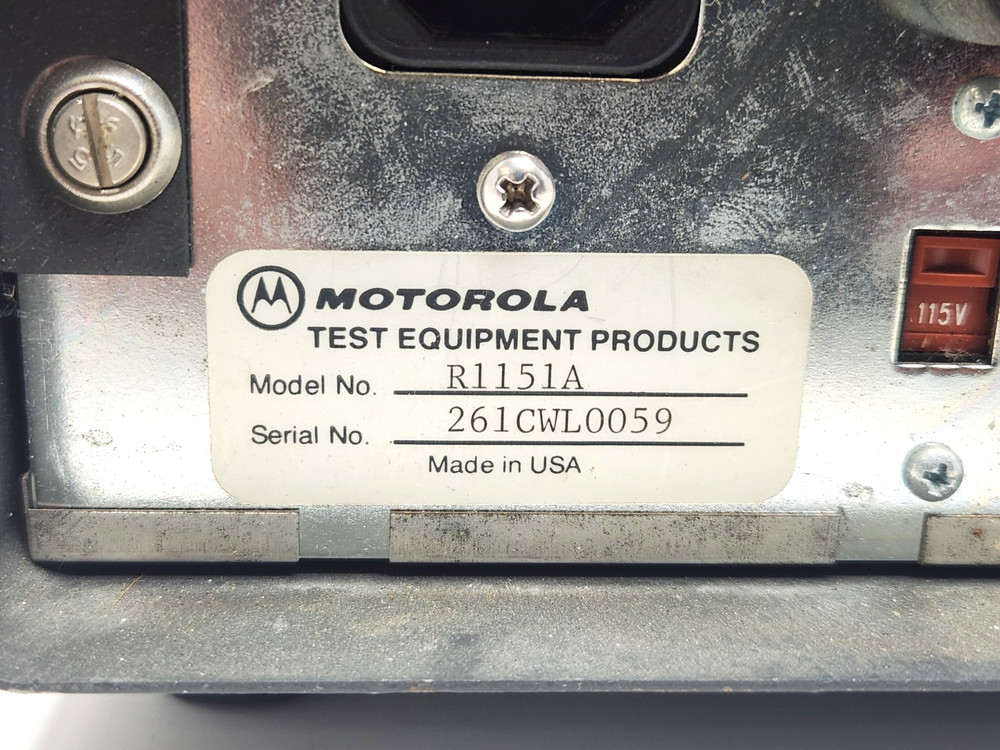 MOTOROLA CODE SYNTHESIZER 2 II w/CORD- MODEL# R1151A
