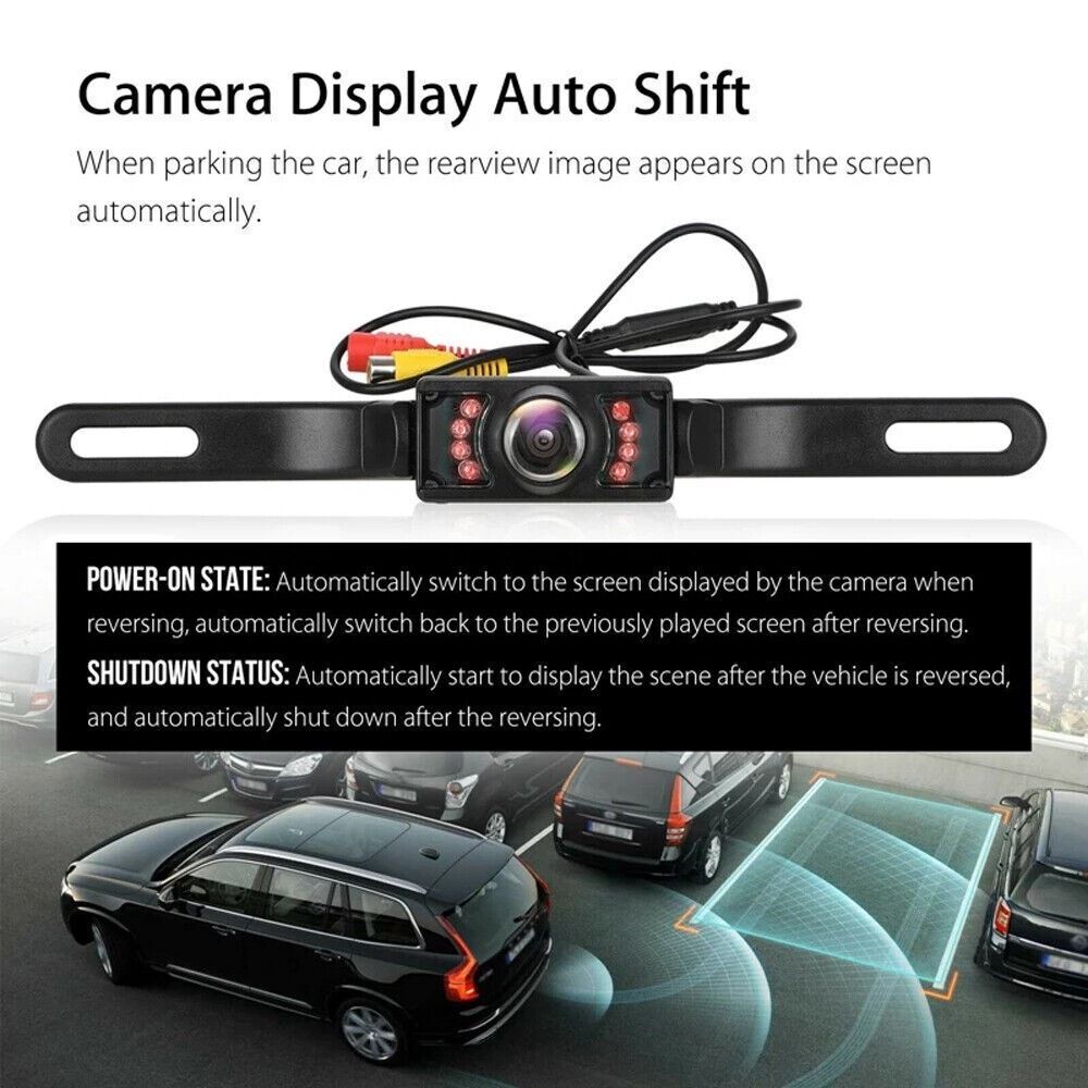 5" Monitor Backup Camera Car Rear View Wireless HD Parking System Night Vision