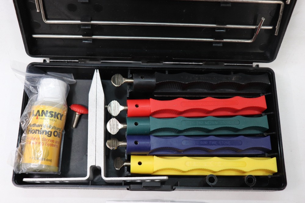 Lansky LKCLX Deluxe 5-Stone Controlled-Angle Precision Knife Sharpening System