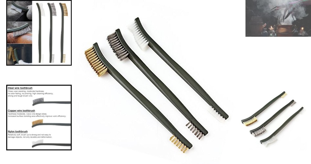 Versatile Mini Wire Brush Set: Ultimate Tools for Paint and Rust Cleanup