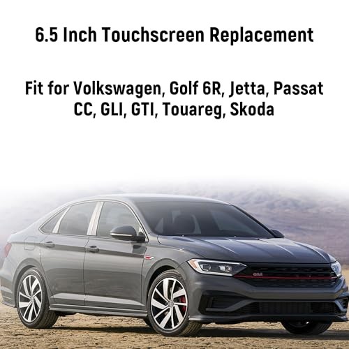 6.5" LCD Touch Screen Replacement Matte Matte touchscreen with rubber, no flim