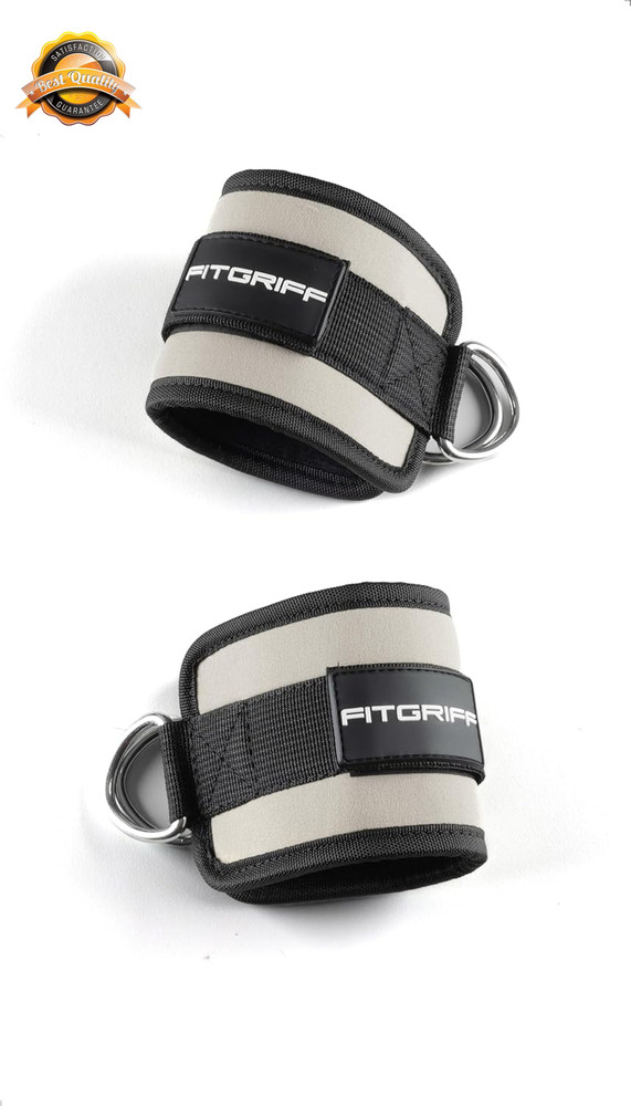 Ankle Straps for Cable Machine Gym Workout Leg Kickback Attachment 2pc