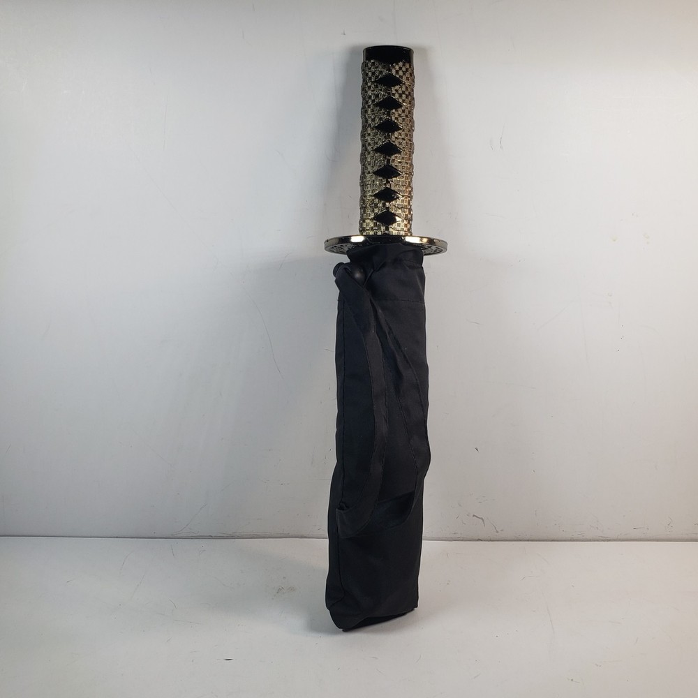 Umbrella With Samaria Sword Handle/ Hilt Black