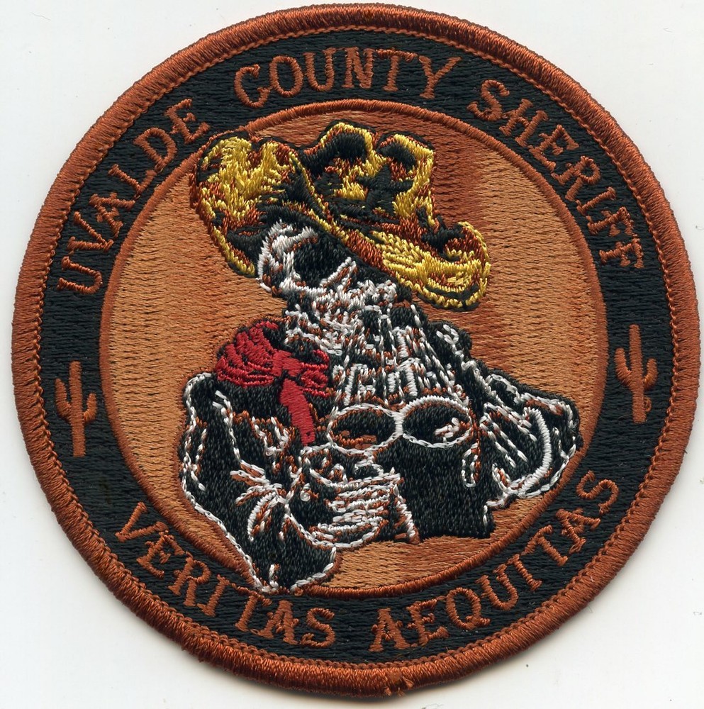 UVALDE COUNTY TEXAS TX round SHERIFF POLICE PATCH