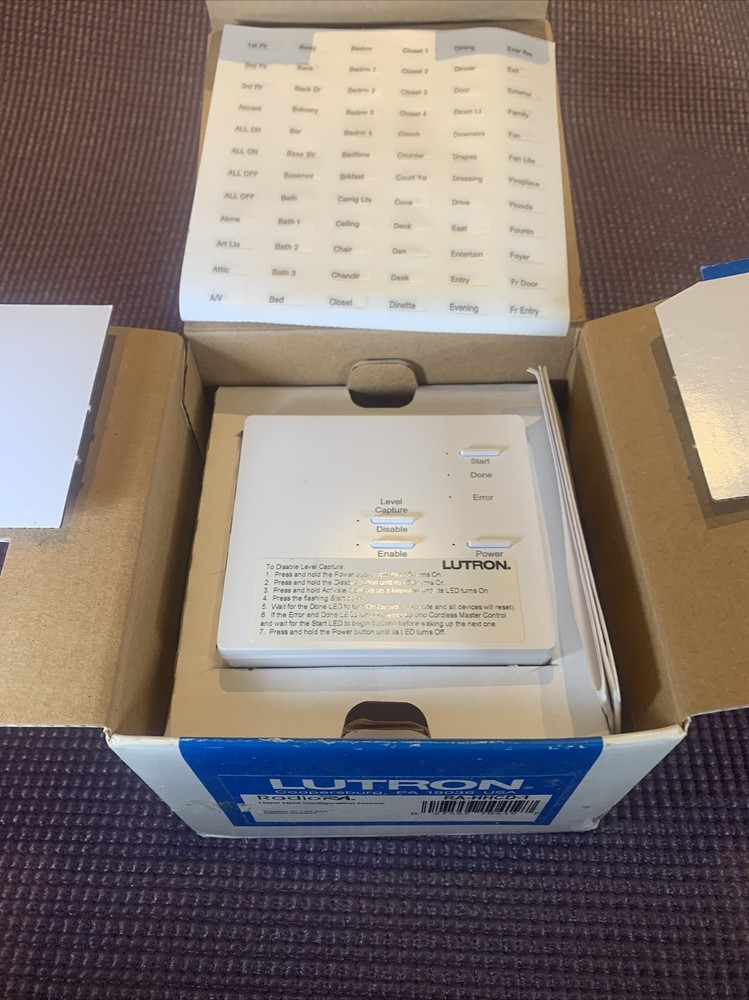 lutron ra-hhcd-1 Han Held Configuration Device New