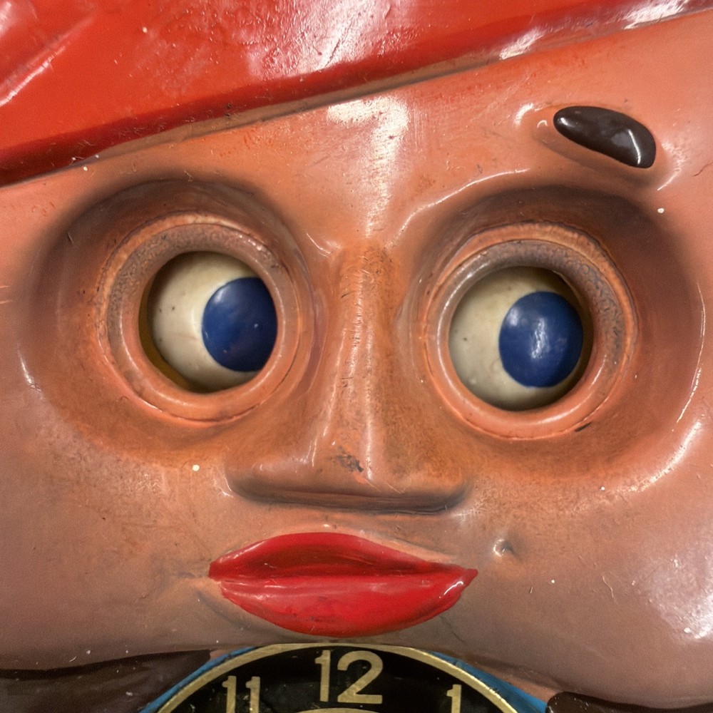 Vintage Mi Ken Wind Up Clock - Pirate