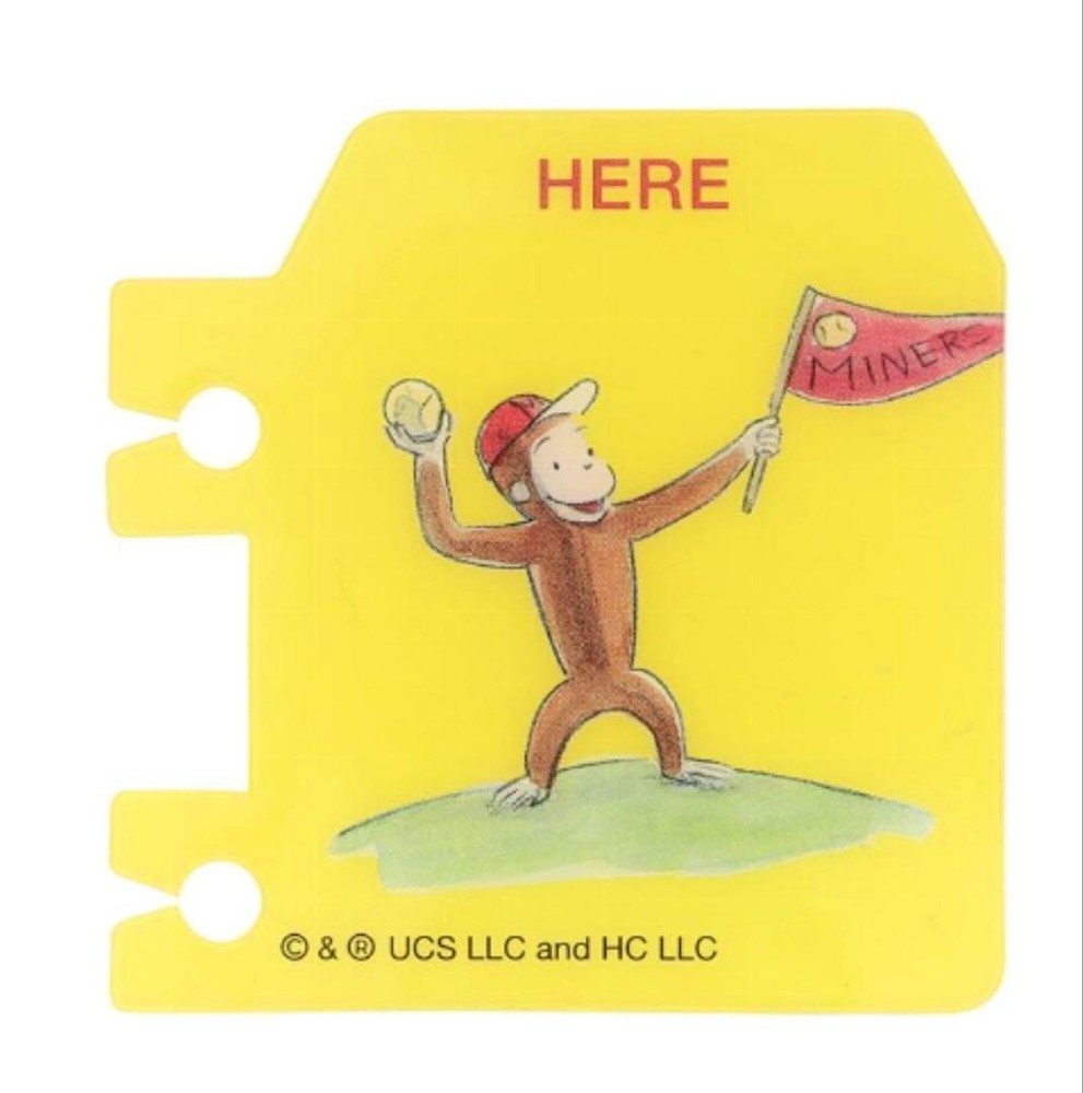Rollbahn Bookmark Curious George 3 types set New unopened item