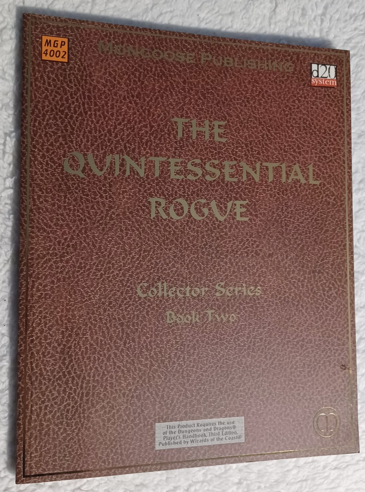 QUINTESSENTIAL ROGUE Collector Series Book Two - Mongoose Publishing - 3E D&D
