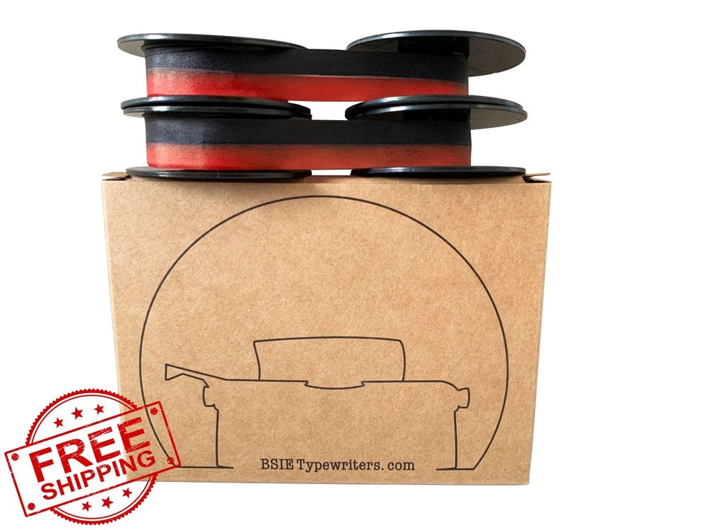 Smith Corona GR9 Typewriter Ribbon Black Red (2 Pack)