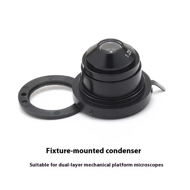 Biological Microscope Abbe Condenser with Variable Aperture Gather Light NA1.25